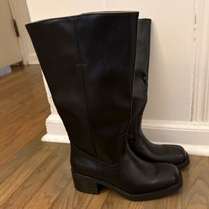 FRYE AND CO. Black Over the Knee Boots